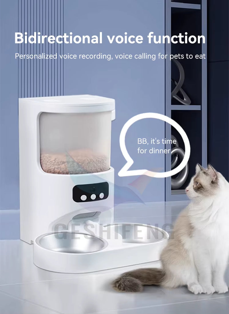 Dropshipping Remote Control Automatic Pet Feeder Pet Bowl Smart Dog Food Dispenser with Tuya App