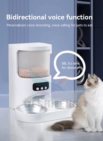 Dropshipping Remote Control Automatic Pet Feeder Pet Bowl Smart Dog Food Dispenser with Tuya App