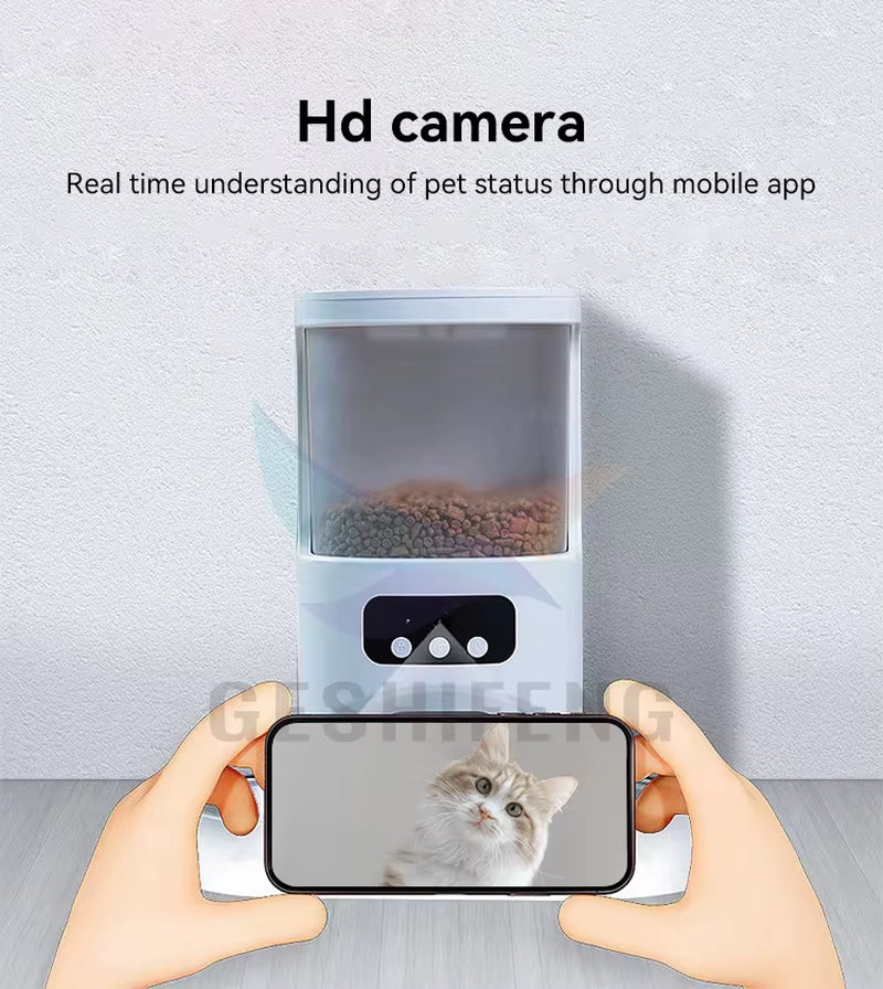 Dropshipping Remote Control Automatic Pet Feeder Pet Bowl Smart Dog Food Dispenser with Tuya App