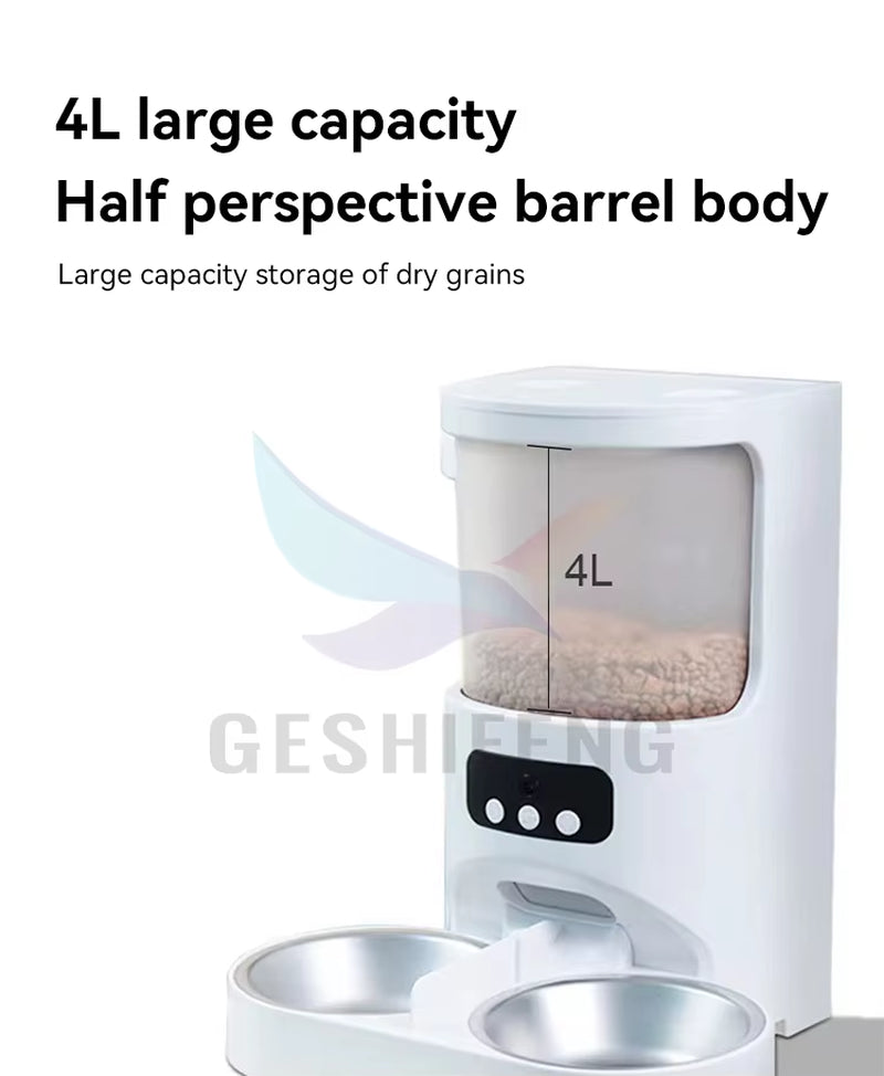 Dropshipping Remote Control Automatic Pet Feeder Pet Bowl Smart Dog Food Dispenser with Tuya App