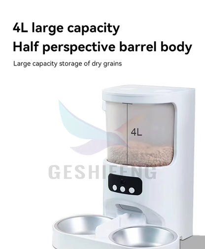 Dropshipping Remote Control Automatic Pet Feeder Pet Bowl Smart Dog Food Dispenser with Tuya App